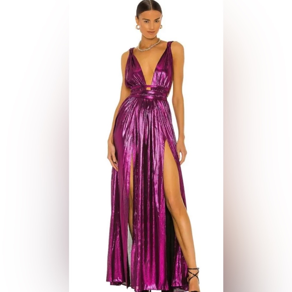 Bronx & Banco Magenta Goddess Gown Size S